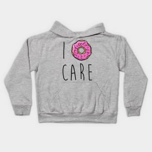 I Donut Care funny graphic tee Kids Hoodie